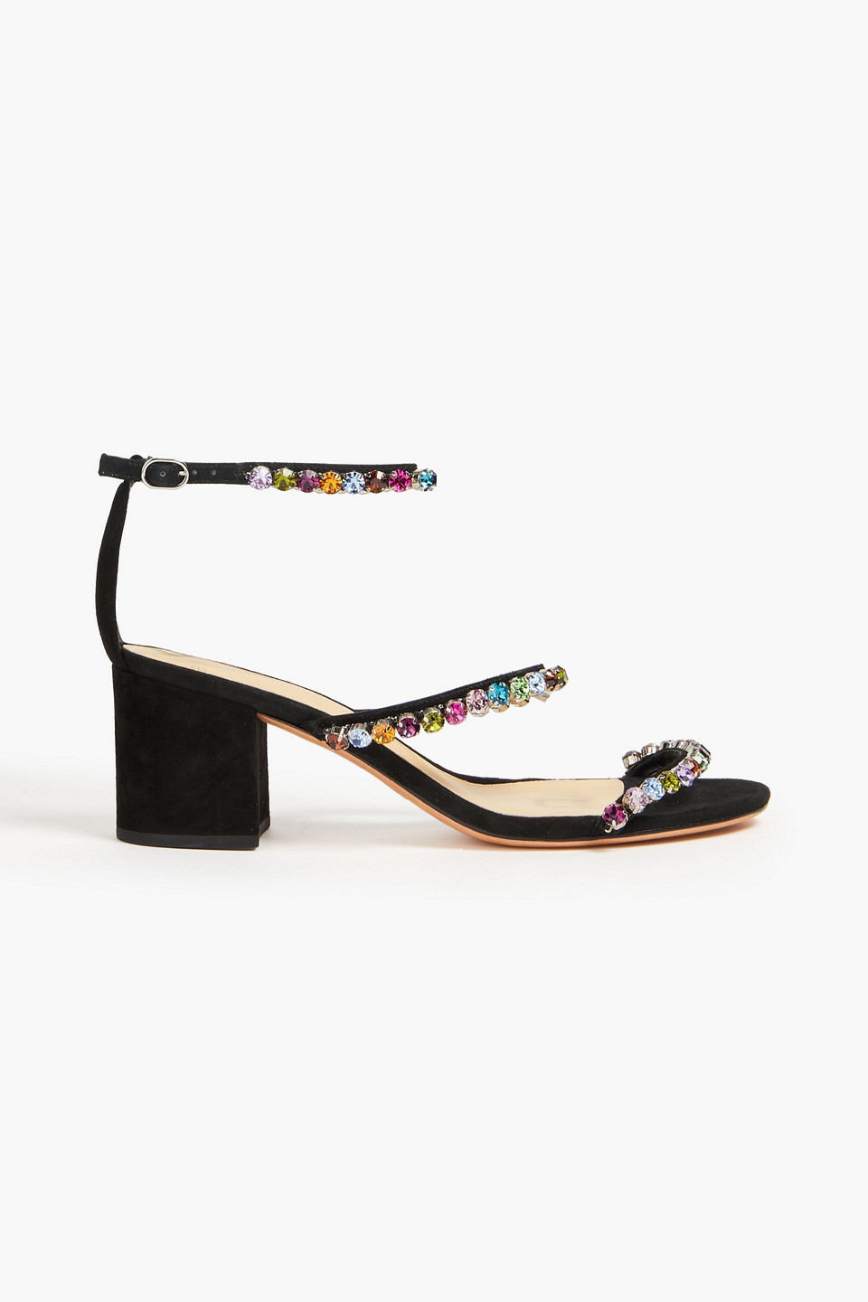 Alexandre Birman Alexa Crystals 60 Heels Sandals In Black