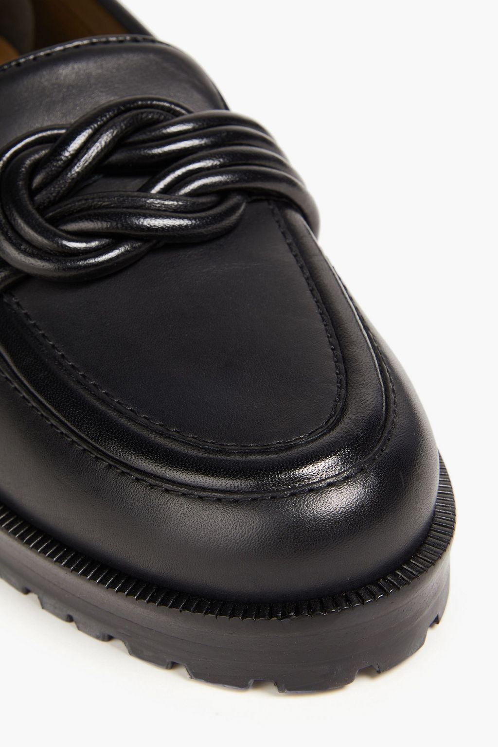 ALEXANDRE BIRMAN Vicky embellished leather loafers