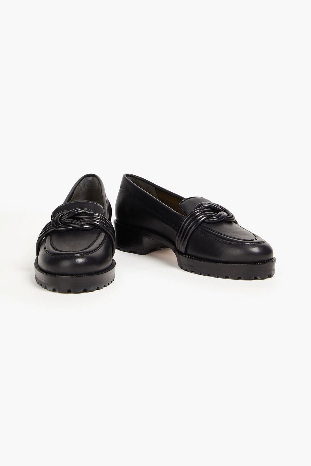 ALEXANDRE BIRMAN Vicky embellished leather loafers