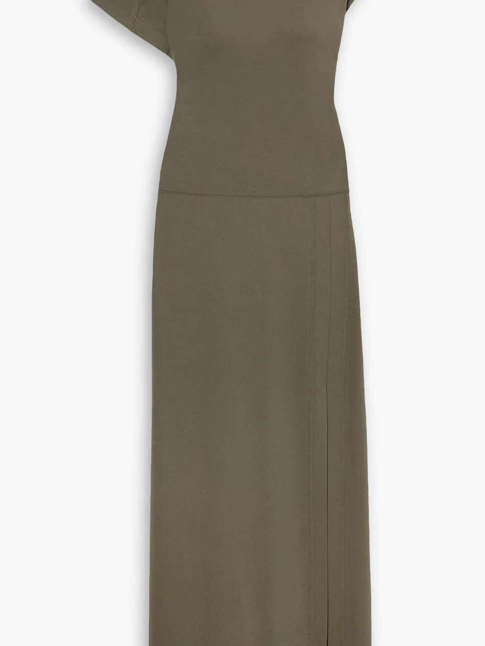 piqué midi dress