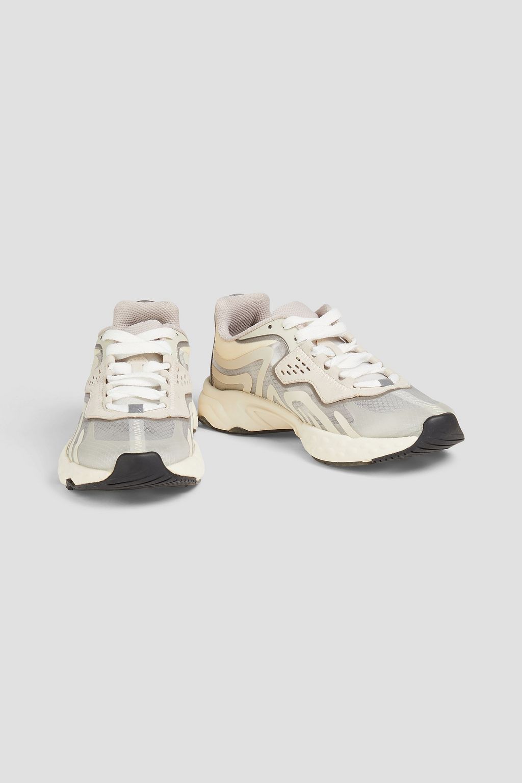 ACNE STUDIOS Ripstop, rubber and suede sneakers