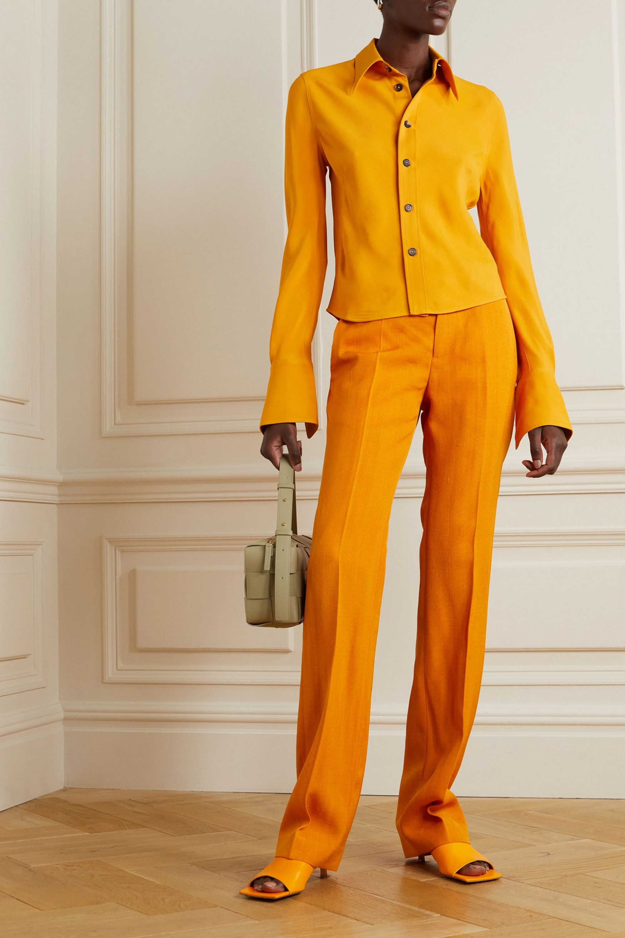 Petar Petrov Gilmar pleated woven straight-leg pants