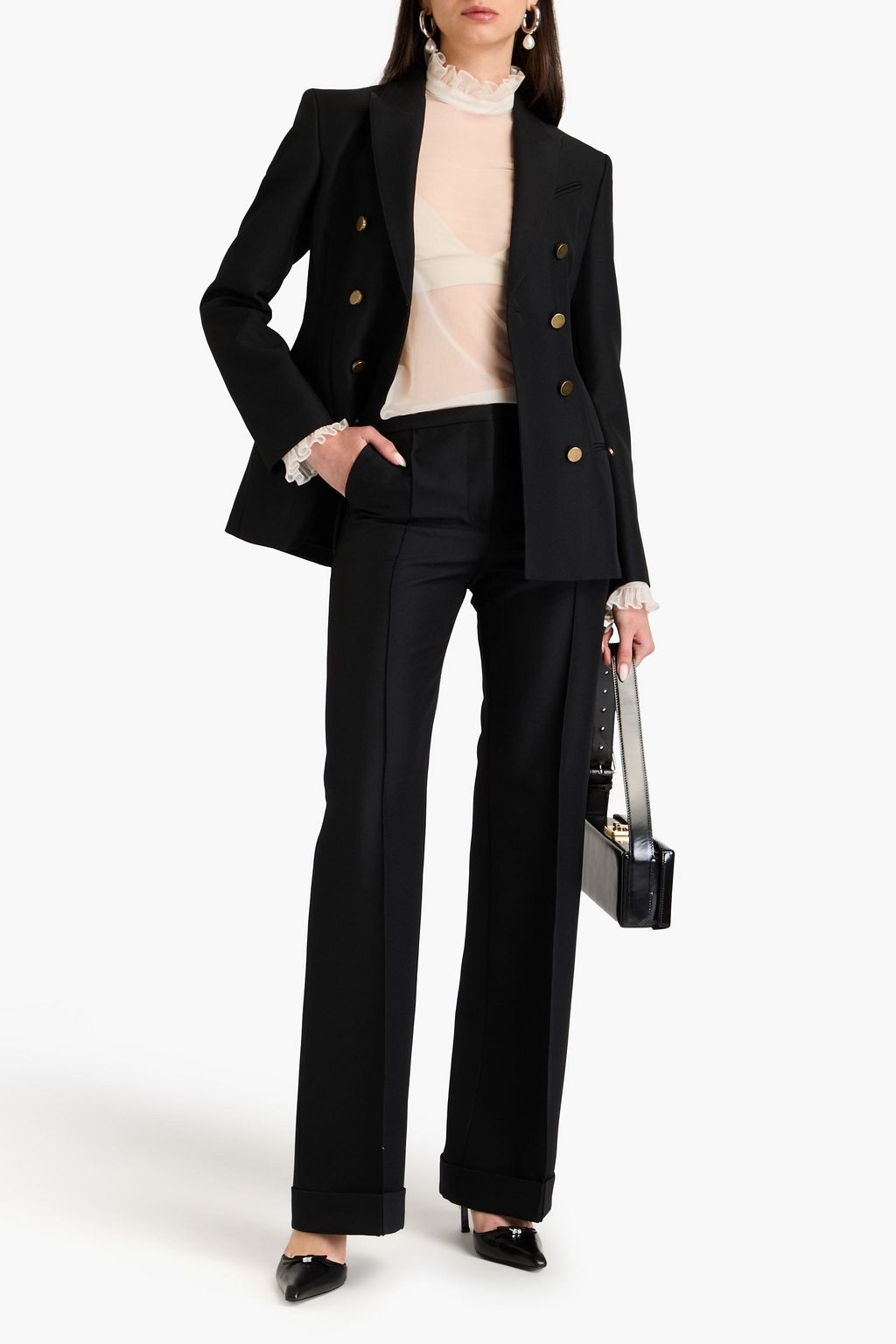 PHILOSOPHY DI LORENZO SERAFINI Bootcut-Hose aus Grain de Poudre