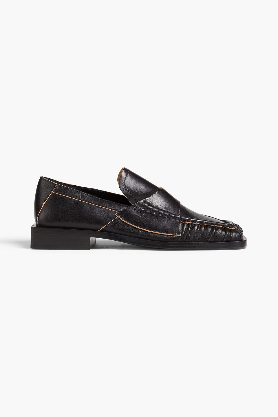 Acne Studios Leather Loafers In Black