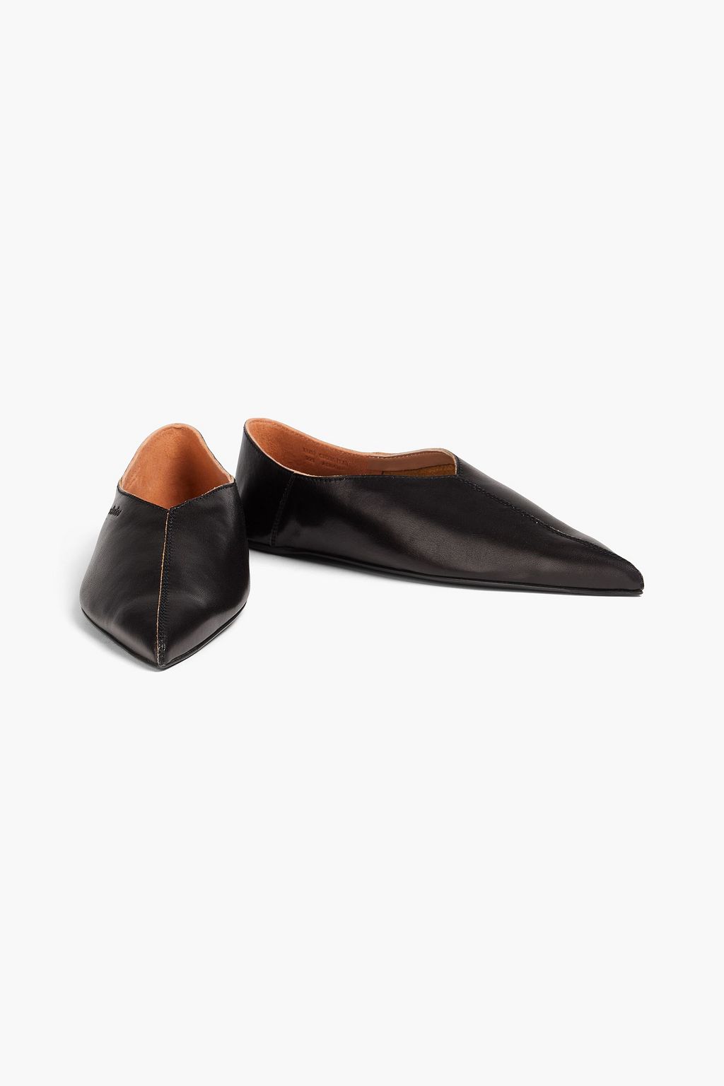 ACNE STUDIOS Leather point-toe flats