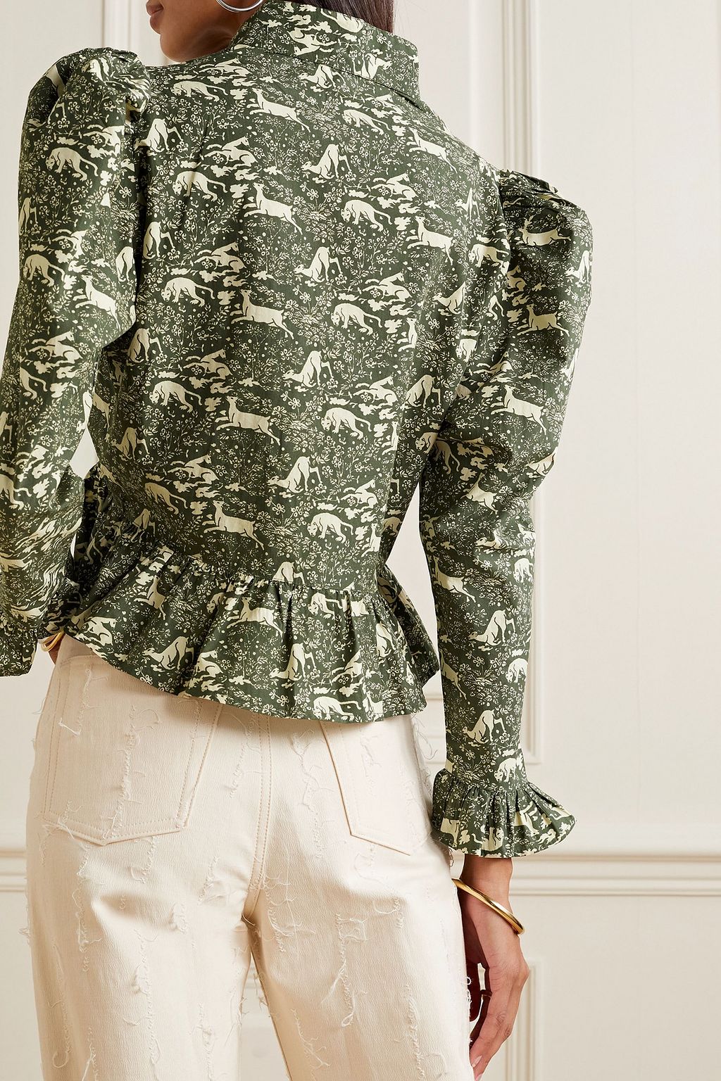BATSHEVA X LAURA ASHLEY + Laura Ashley Grace floral-print cotton-poplin shirt