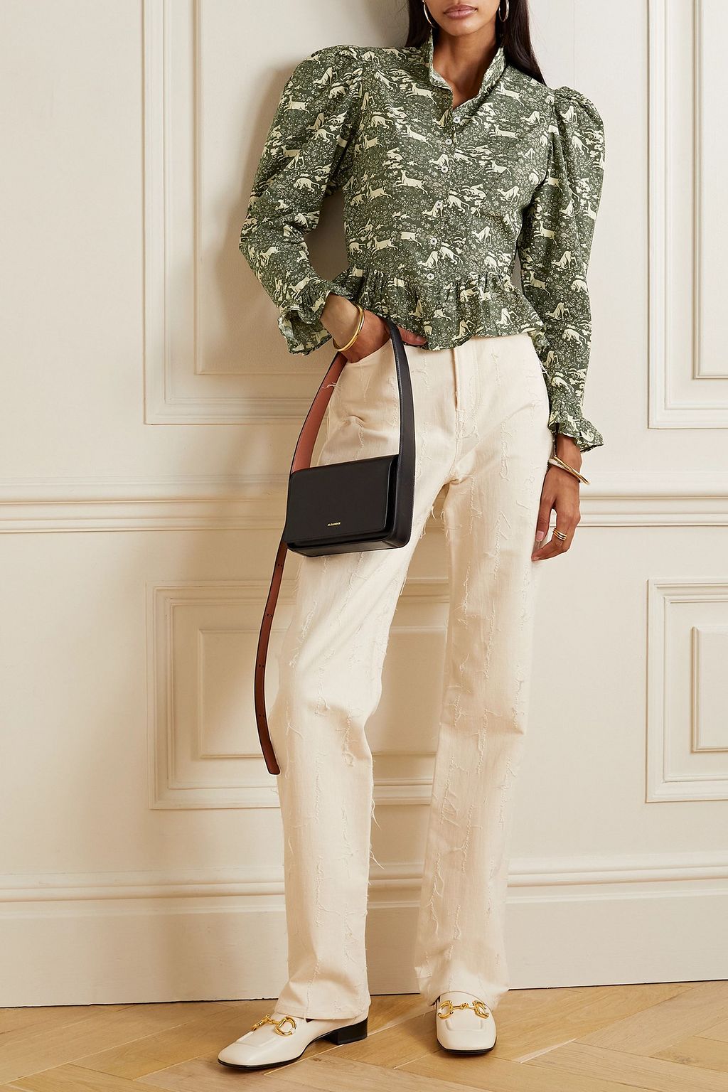 BATSHEVA X LAURA ASHLEY + Laura Ashley Grace floral-print cotton-poplin shirt