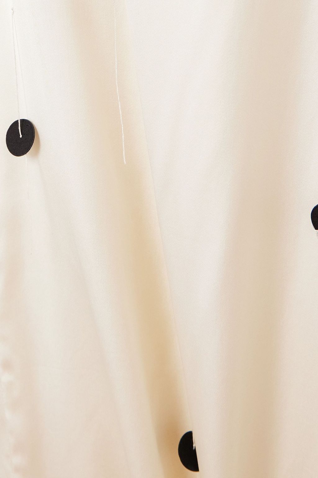 JACQUEMUS 라 로브 슈슈 폴카 도트 새틴 미디 드레스