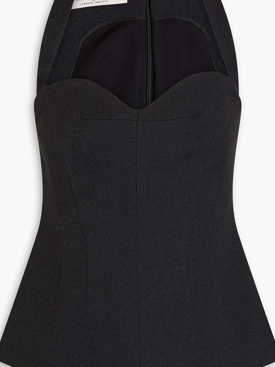 twill peplum top
