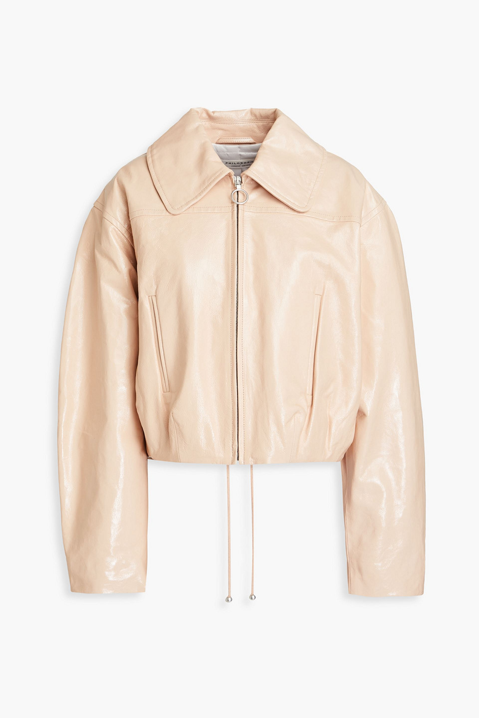Philosophy di Lorenzo Serafini - Patent-leather bomber jacket - Neutral - IT 40
