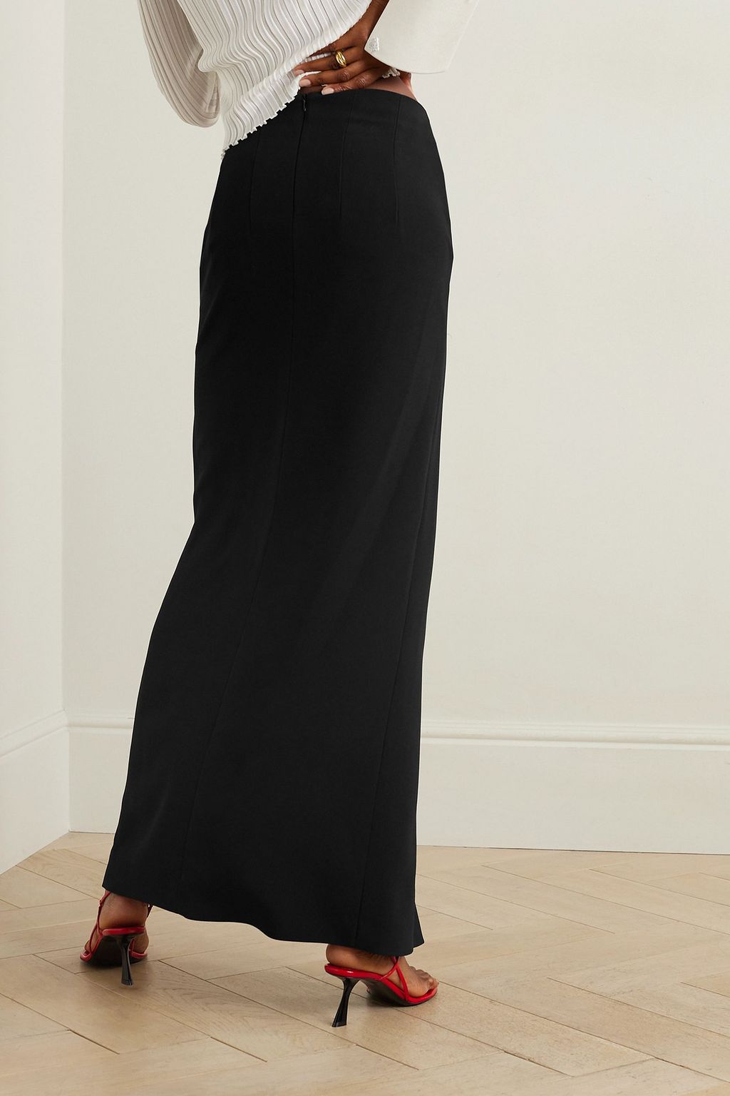 PATOU Crepe maxi skirt
