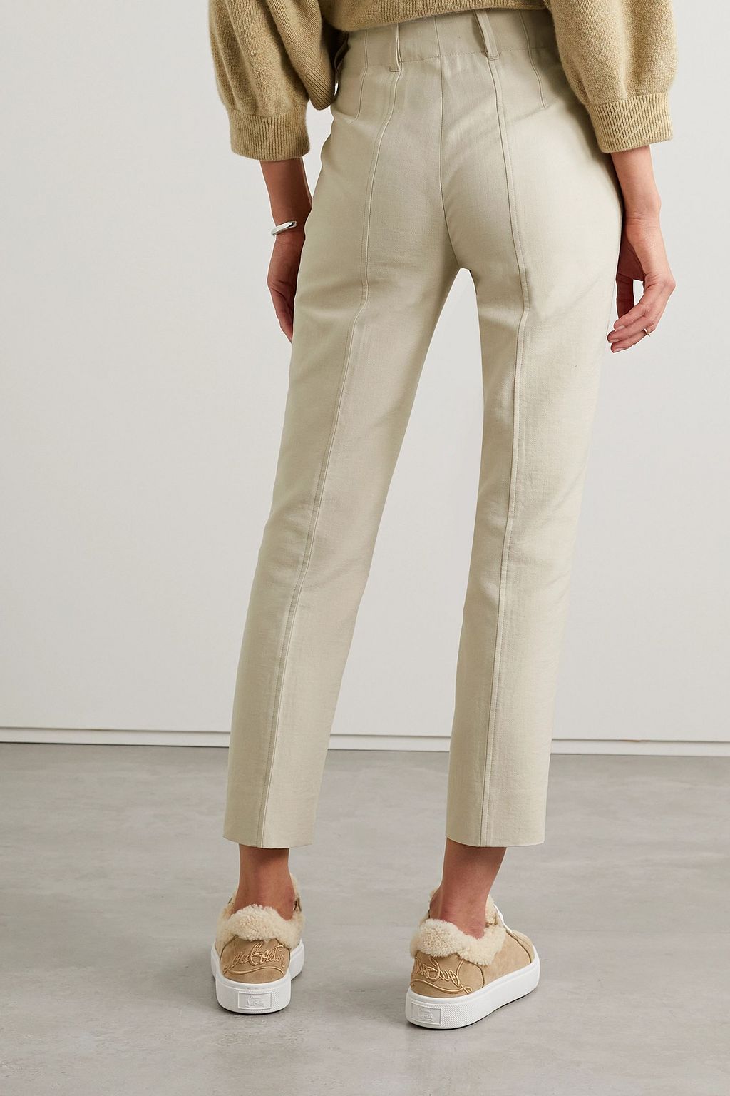 AKRIS Connor cotton-blend twill slim-leg pants