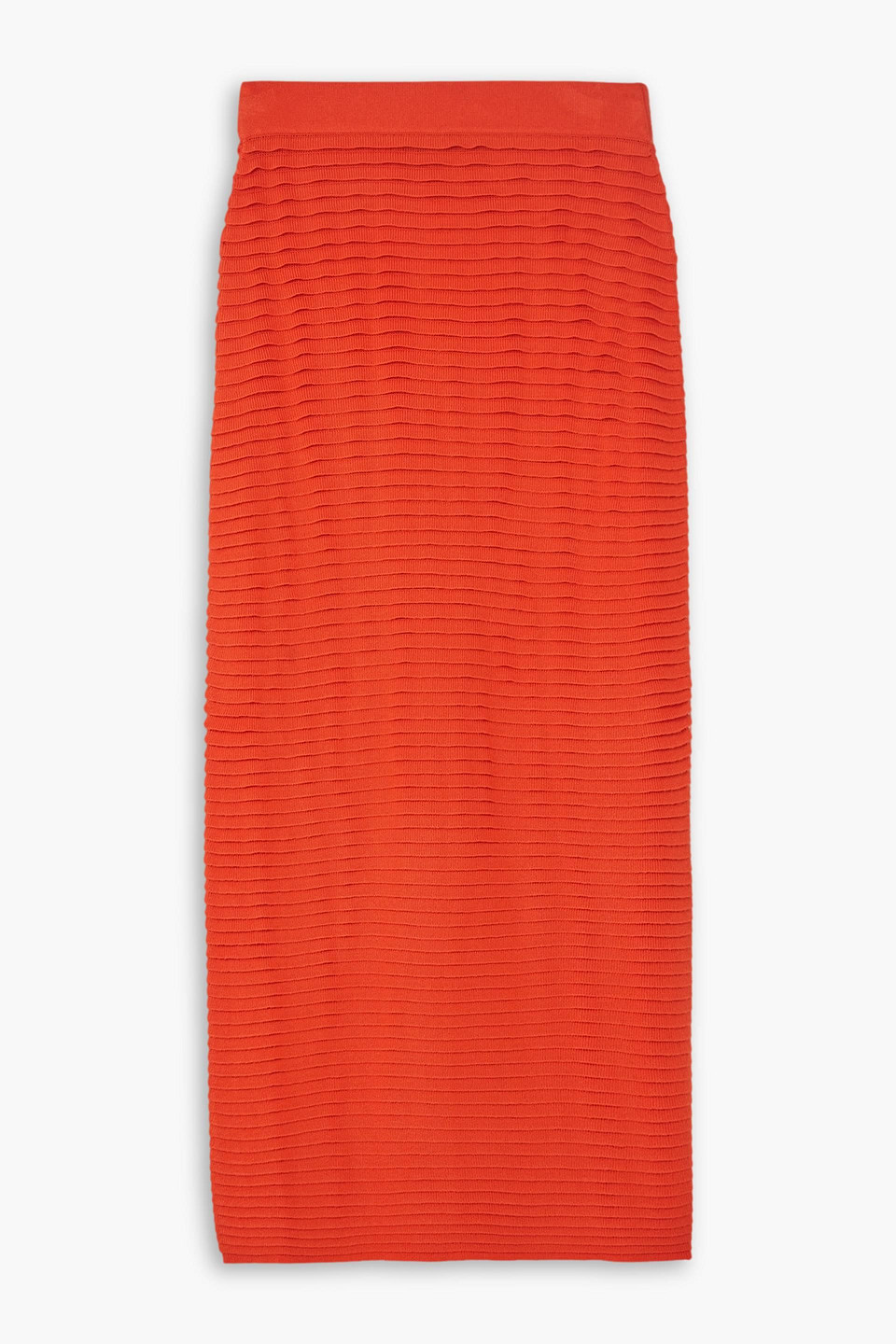 Altuzarra Mosiya Knitted Midi Skirt In Tomato Red