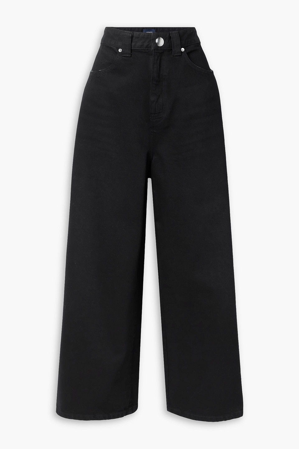 KHAITE RAPTON STUDDED HIGH-RISE WIDE-LEG JEANS