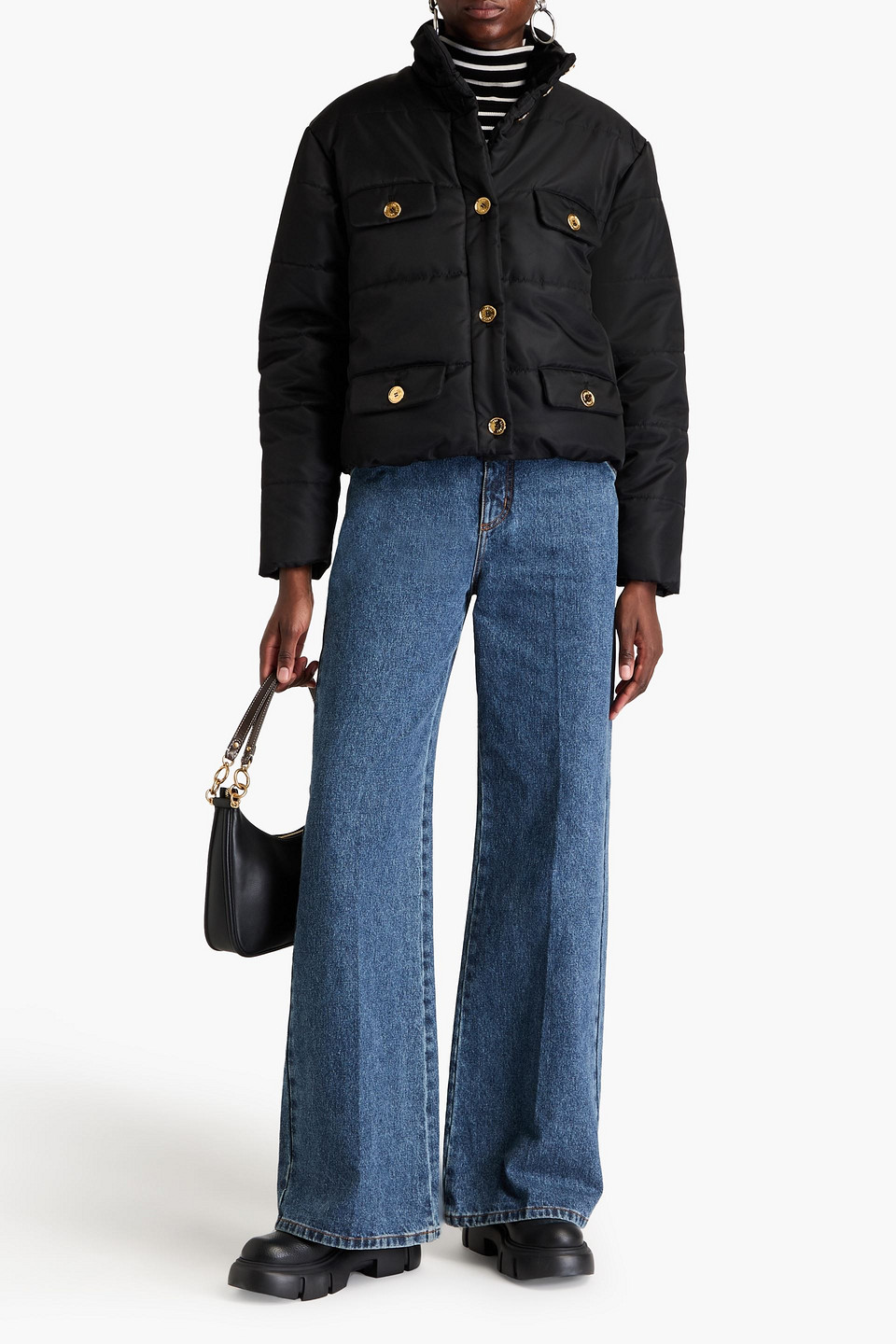  Moschino - Gesteppte Shelljacke - Schwarz - It 42 