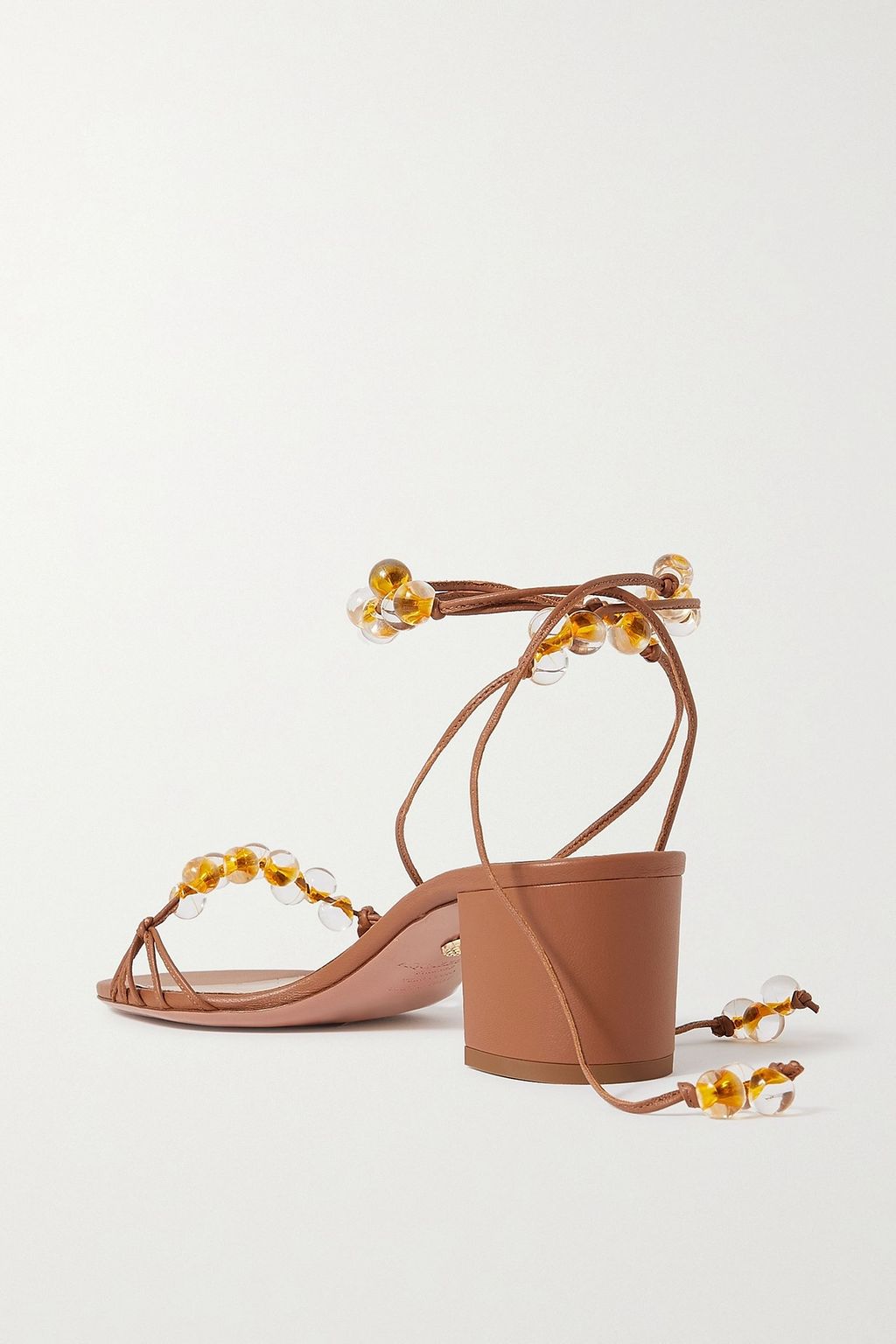 AQUAZZURA Very Maui 50 embellished leather sandals