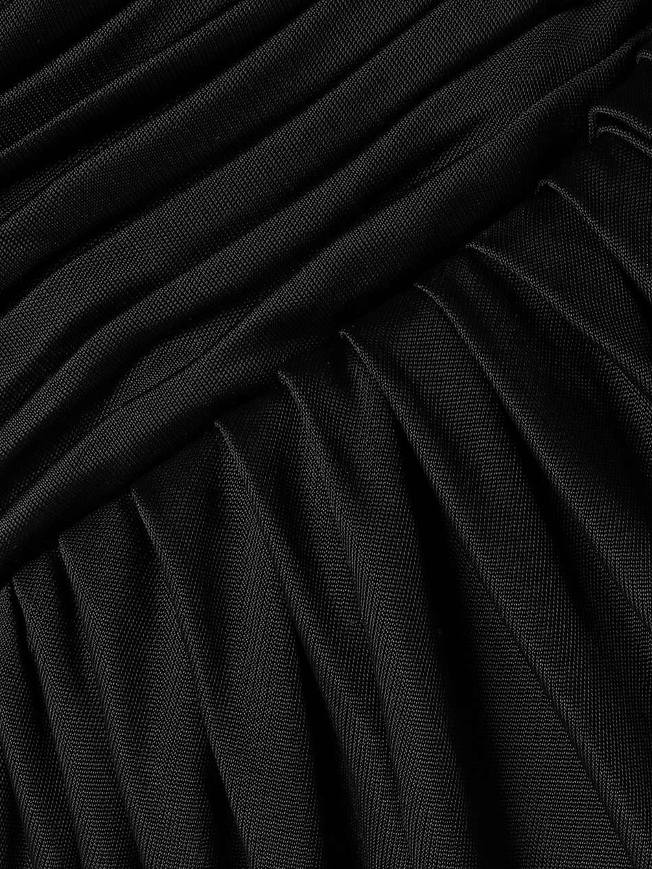 strapless ruched stretch-jersey maxi dress