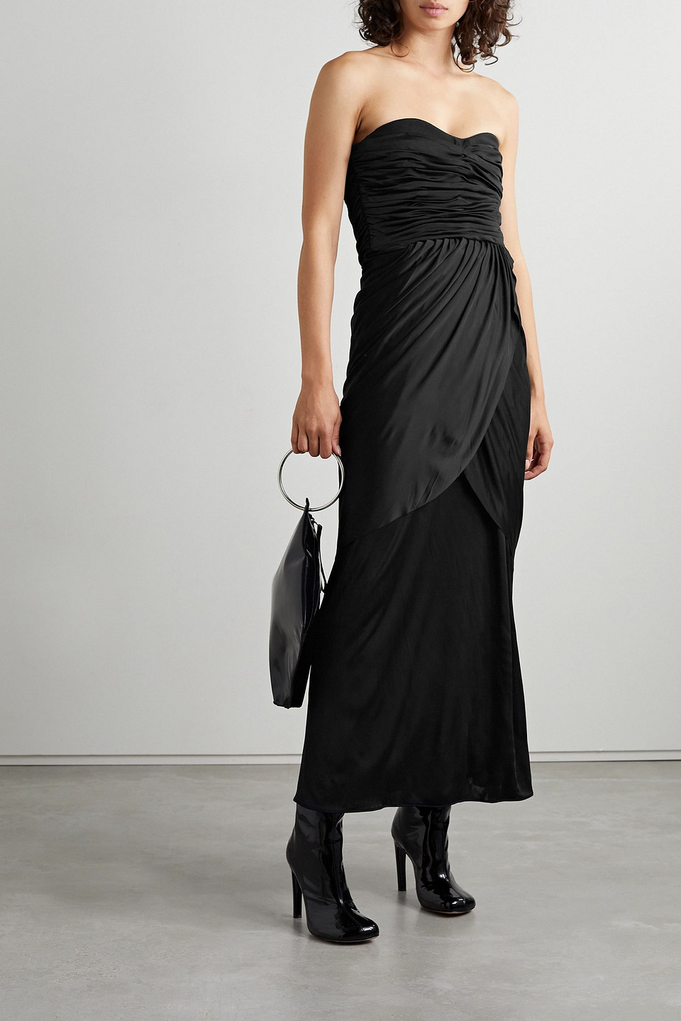 PROENZA SCHOULER STRAPLESS RUCHED STRETCH-JERSEY MAXI DRESS
