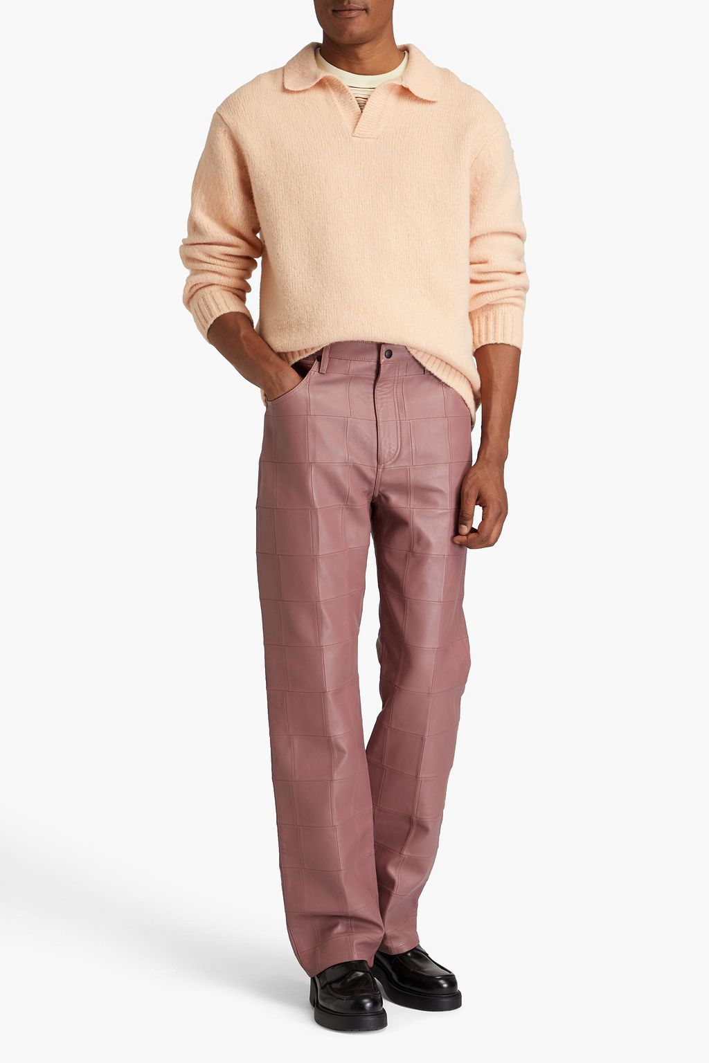 ACNE STUDIOS بنطلون من الجلد