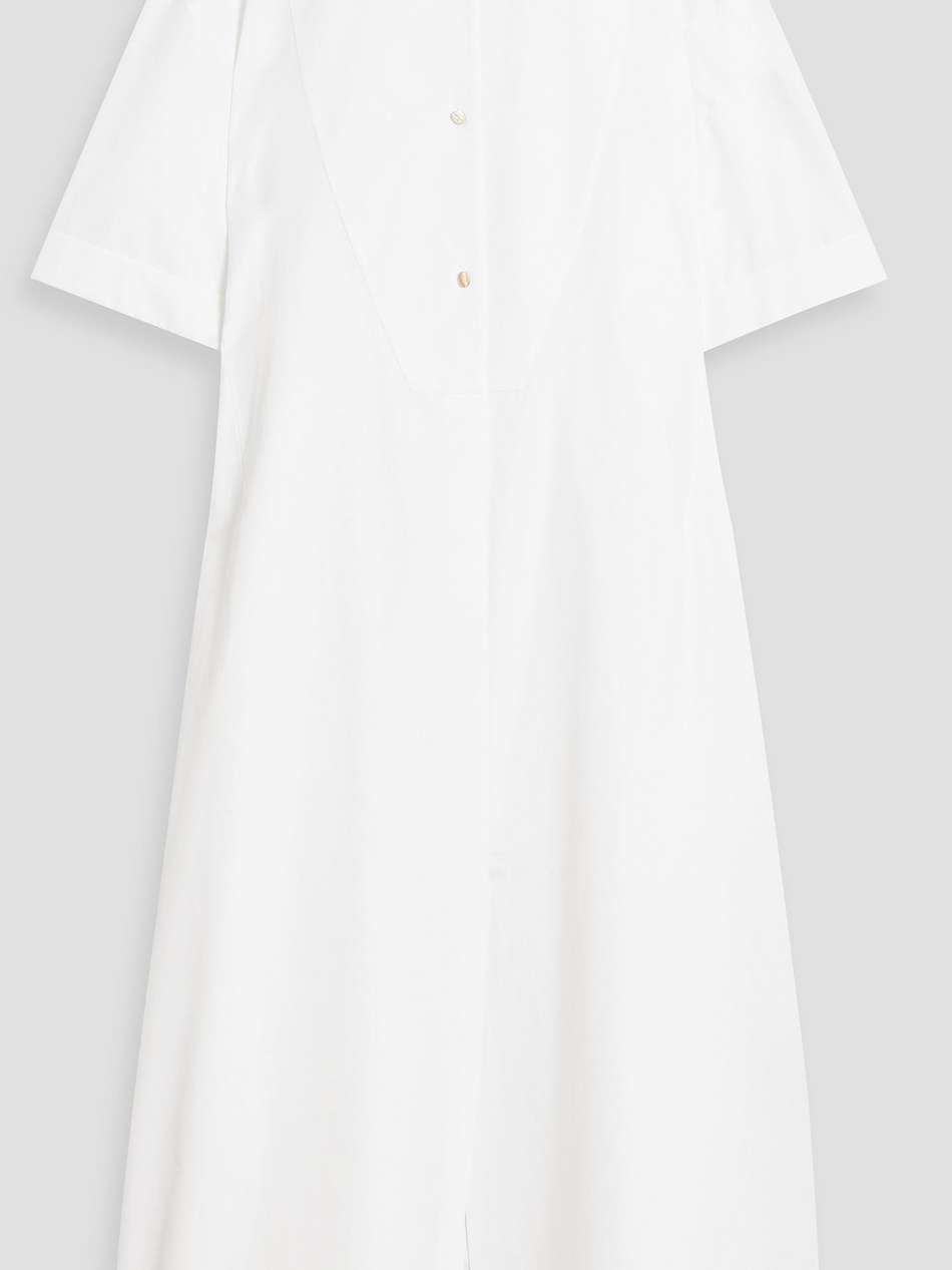 cotton-poplin midi dress