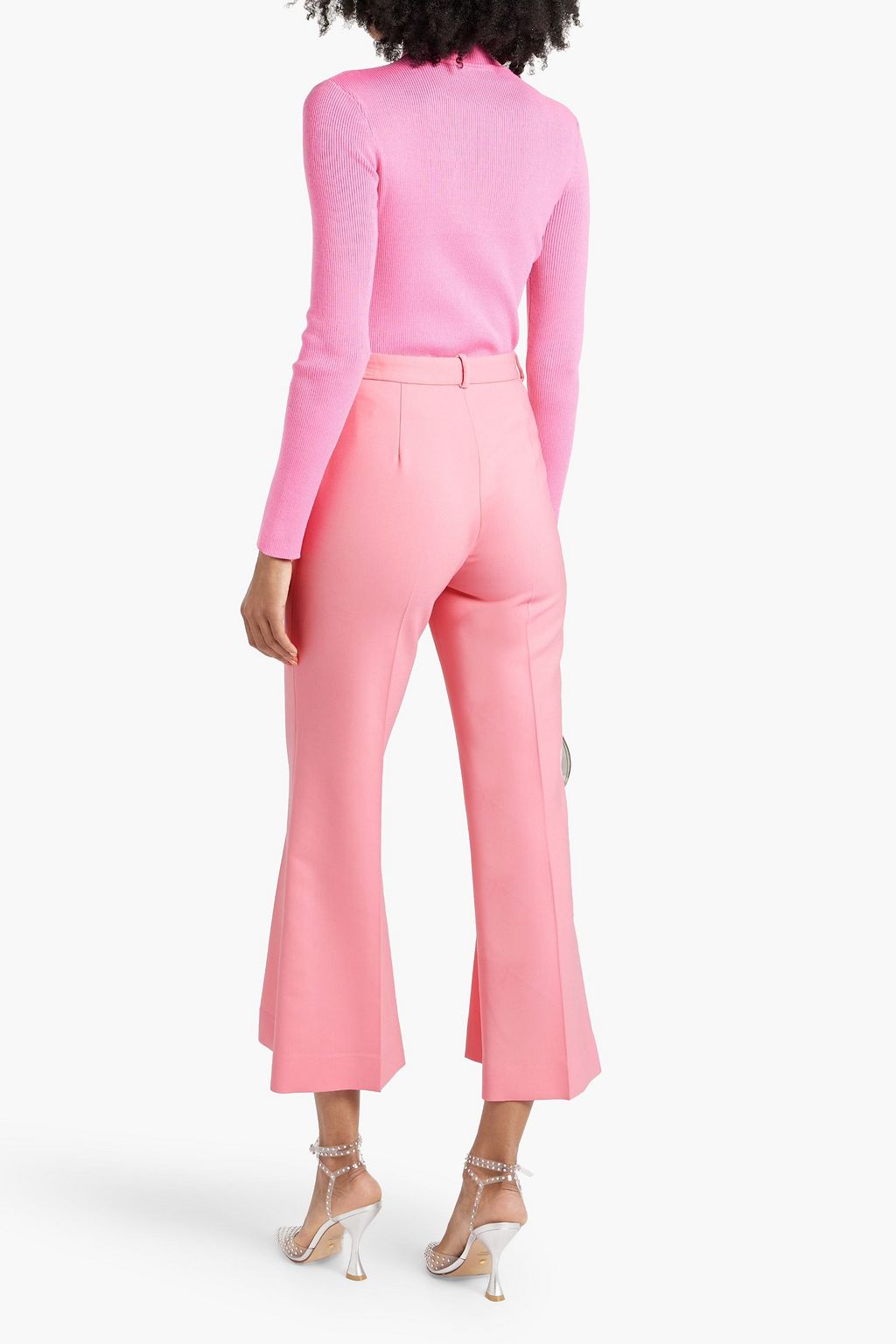 OSCAR DE LA RENTA Wool-blend kick-flare pants