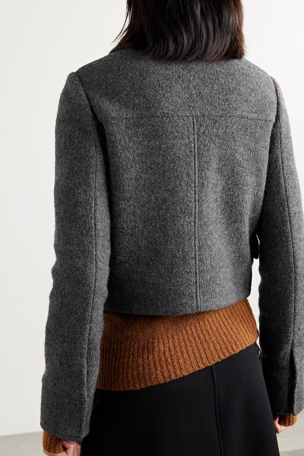 PROENZA SCHOULER Cropped wool-felt jacket