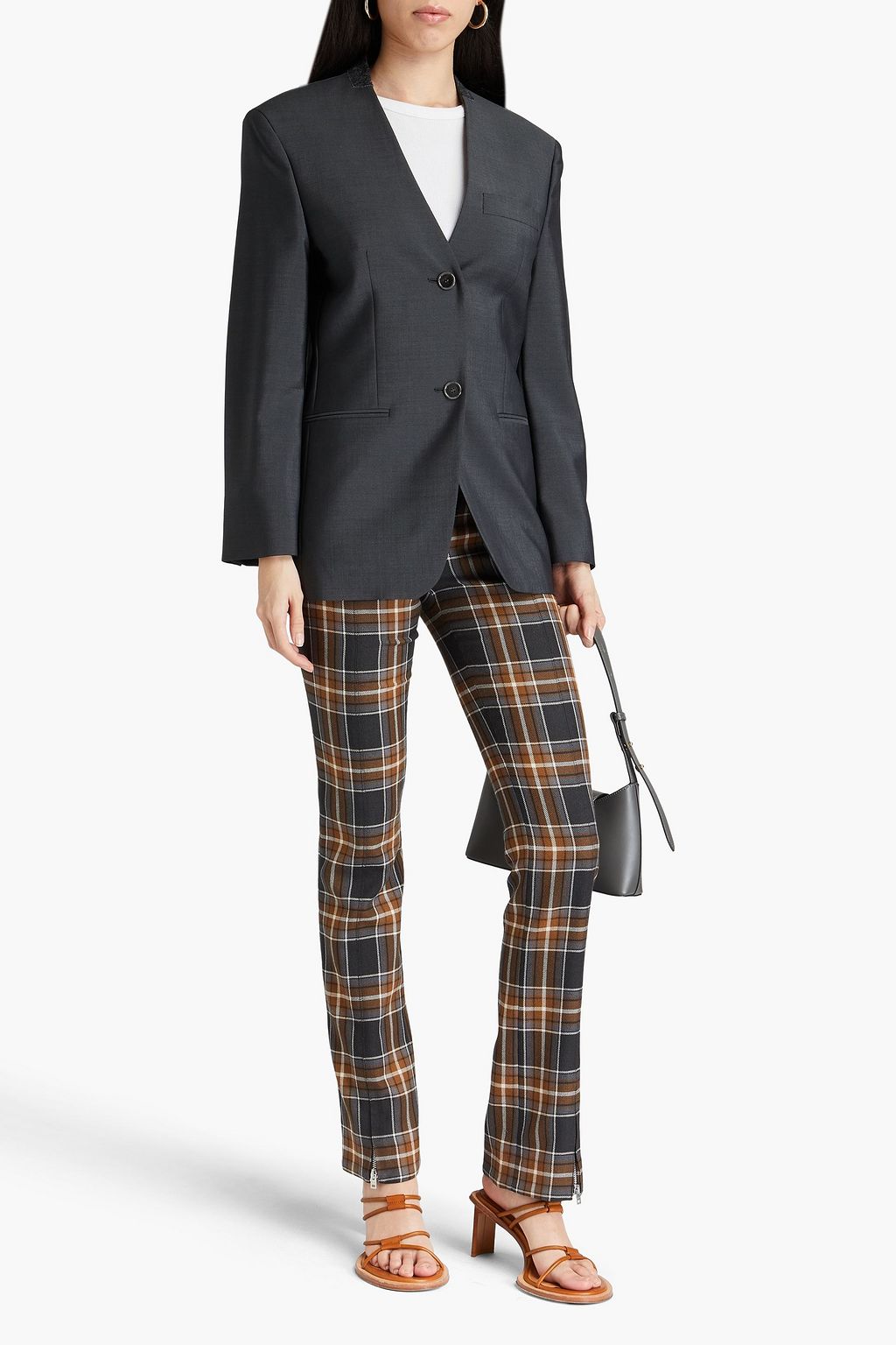 ACNE STUDIOS بليزر من مزيج الصوف والموهير