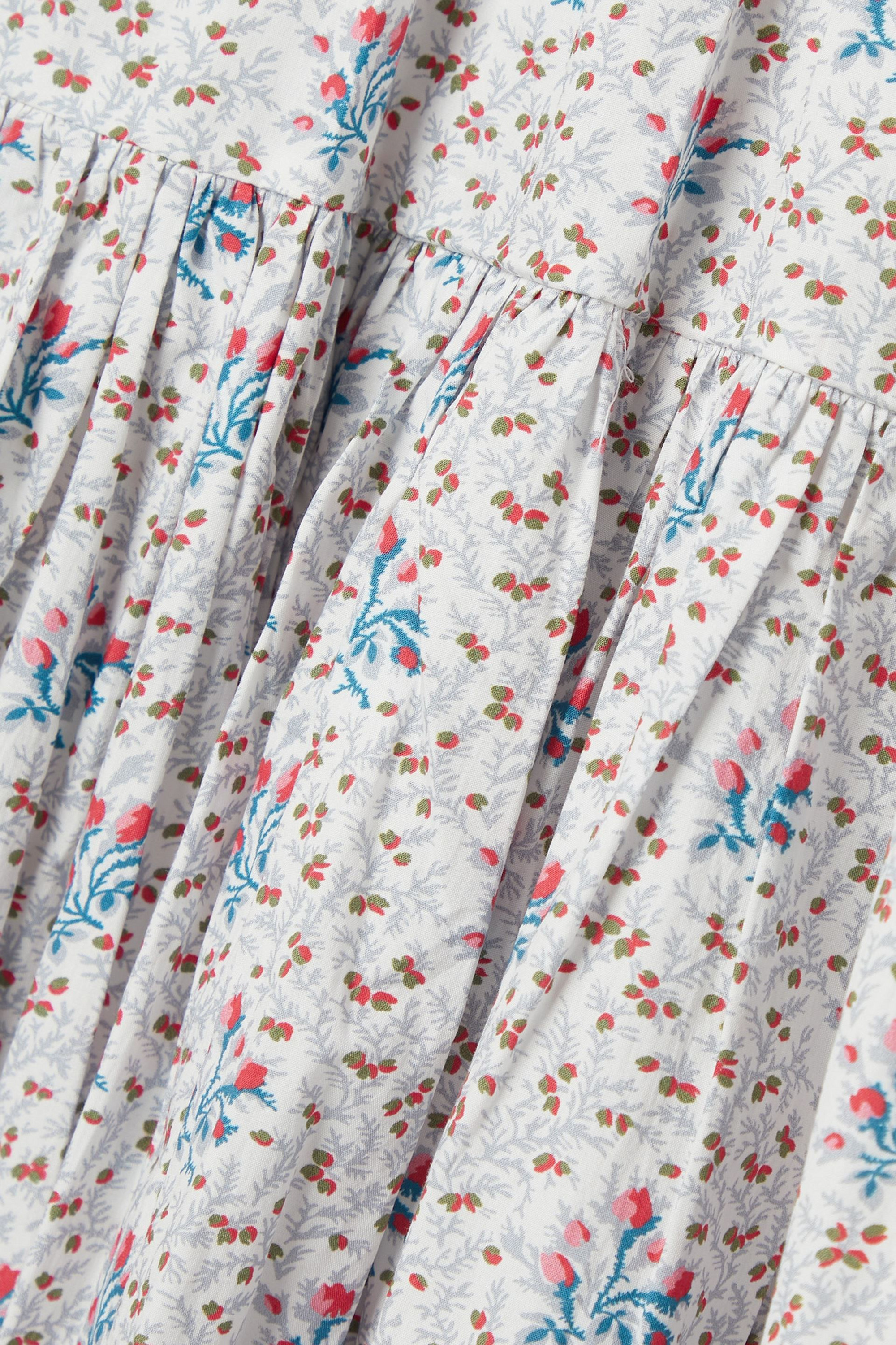 BATSHEVA X LAURA ASHLEY + Laura Ashley Amy tiered floral-print cotton-poplin mini skirt thumbnail
