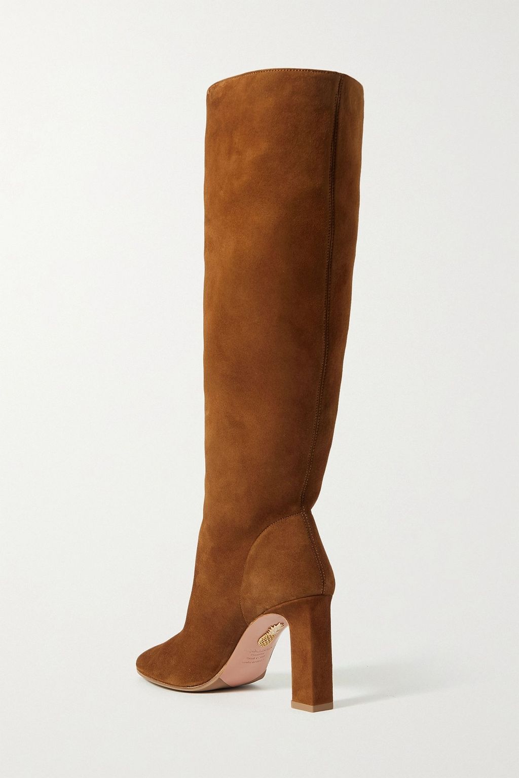 AQUAZZURA Manzoni 85 suede knee boots