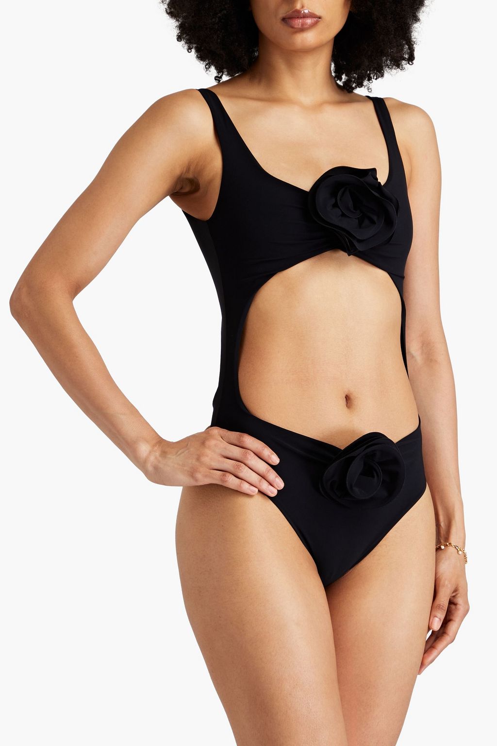 MAGDA BUTRYM Cutout embellished swimsuit