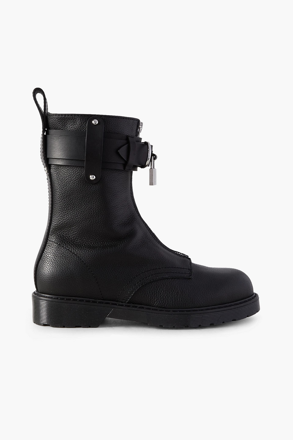 Jw Anderson Lock Combat Ankle Boots In Black
