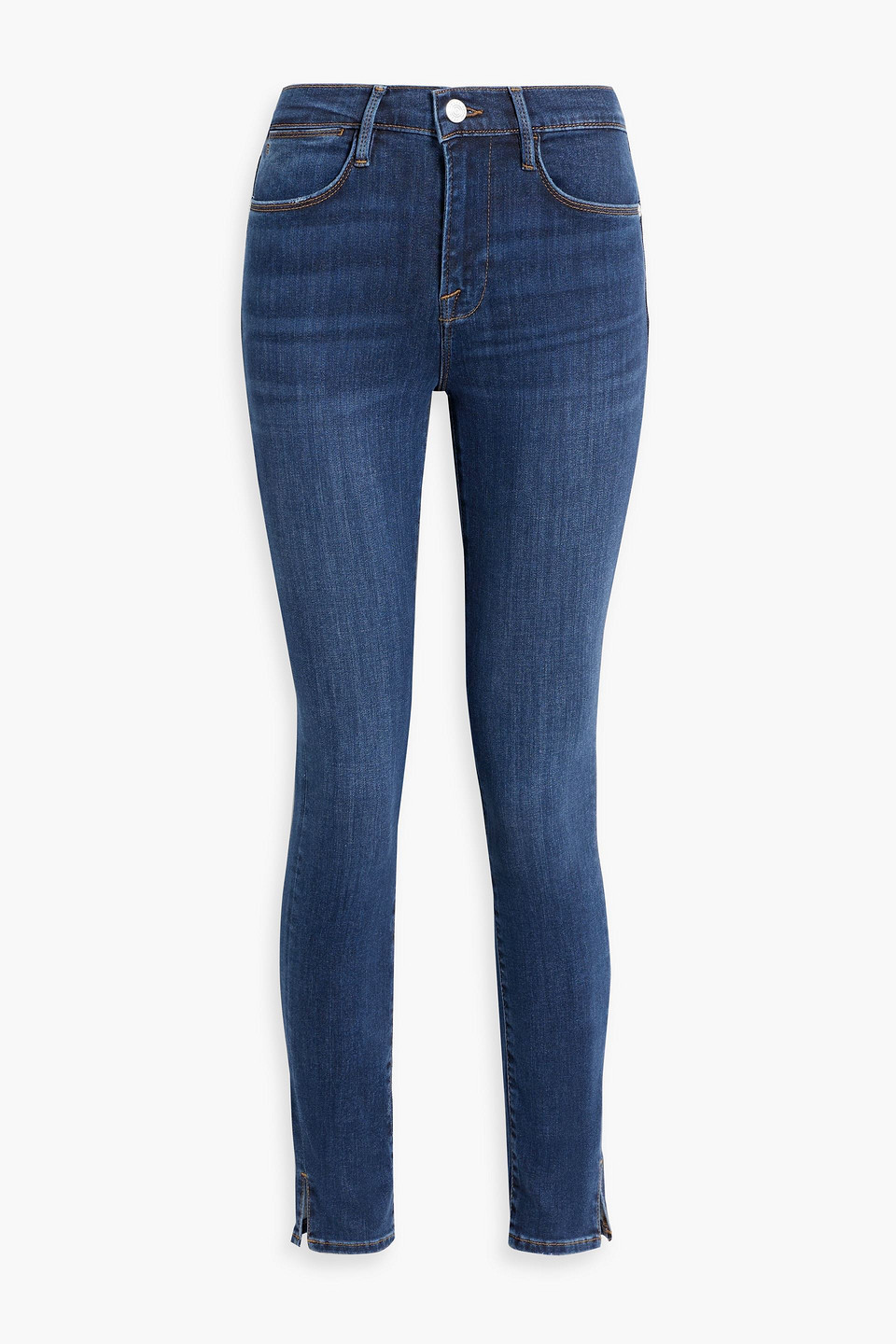 FRAME LE HIGH SKINNY HIGH-RISE SKINNY JEANS 