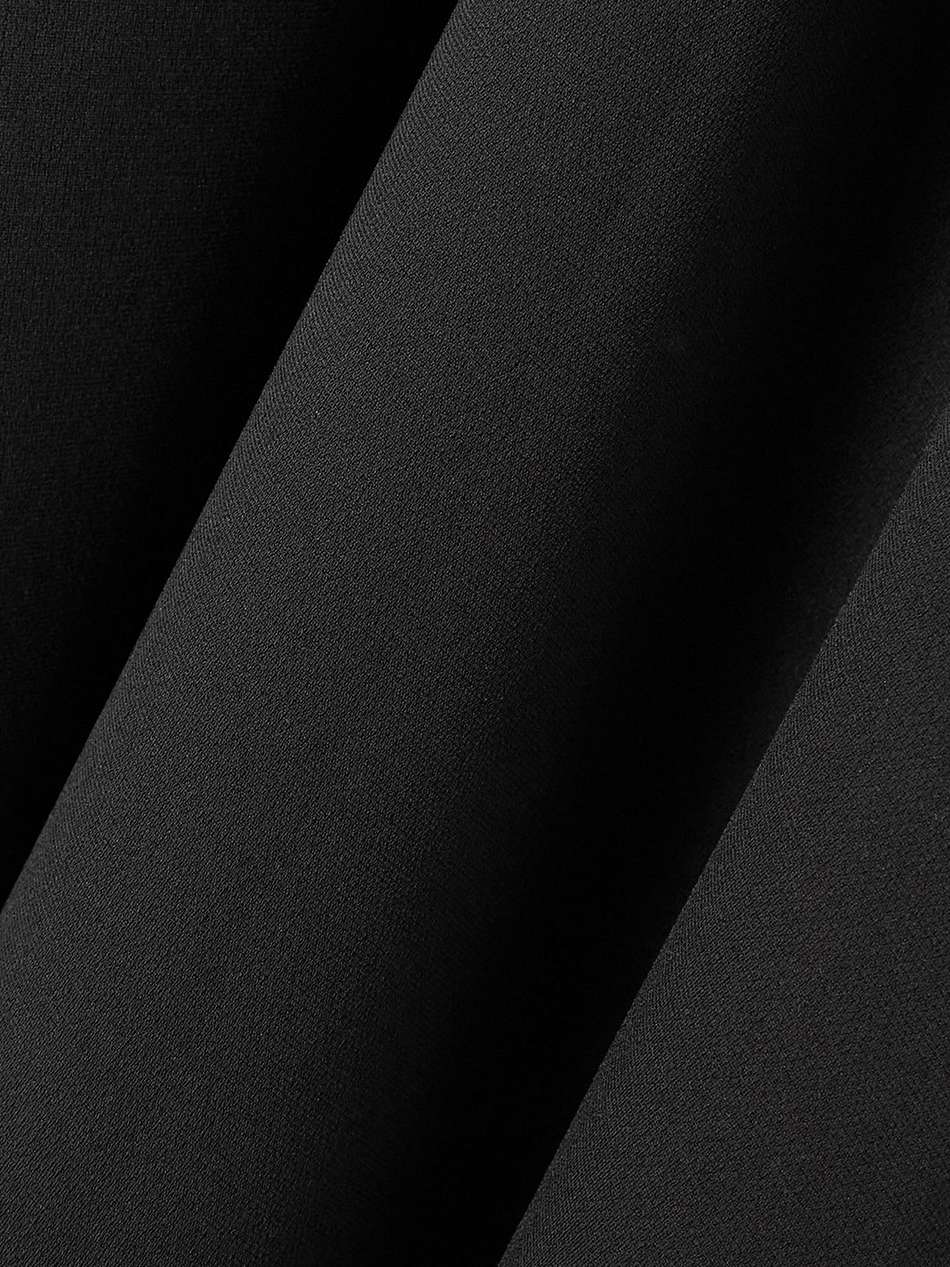 twist-back stretch-crepe maxi dress