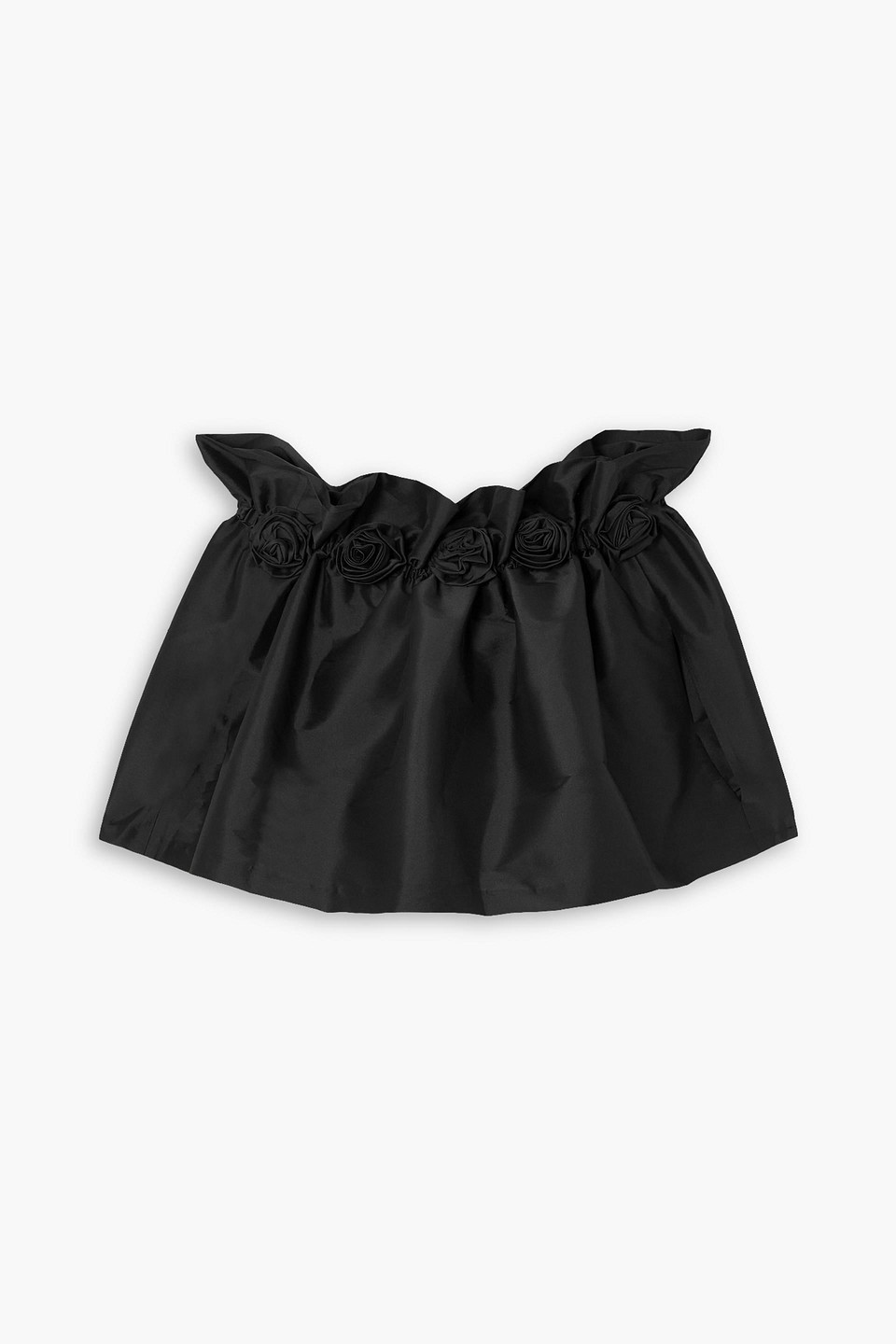 Bernadette Tilly Off-the-shoulder Embellished Crepe Blouse In Black