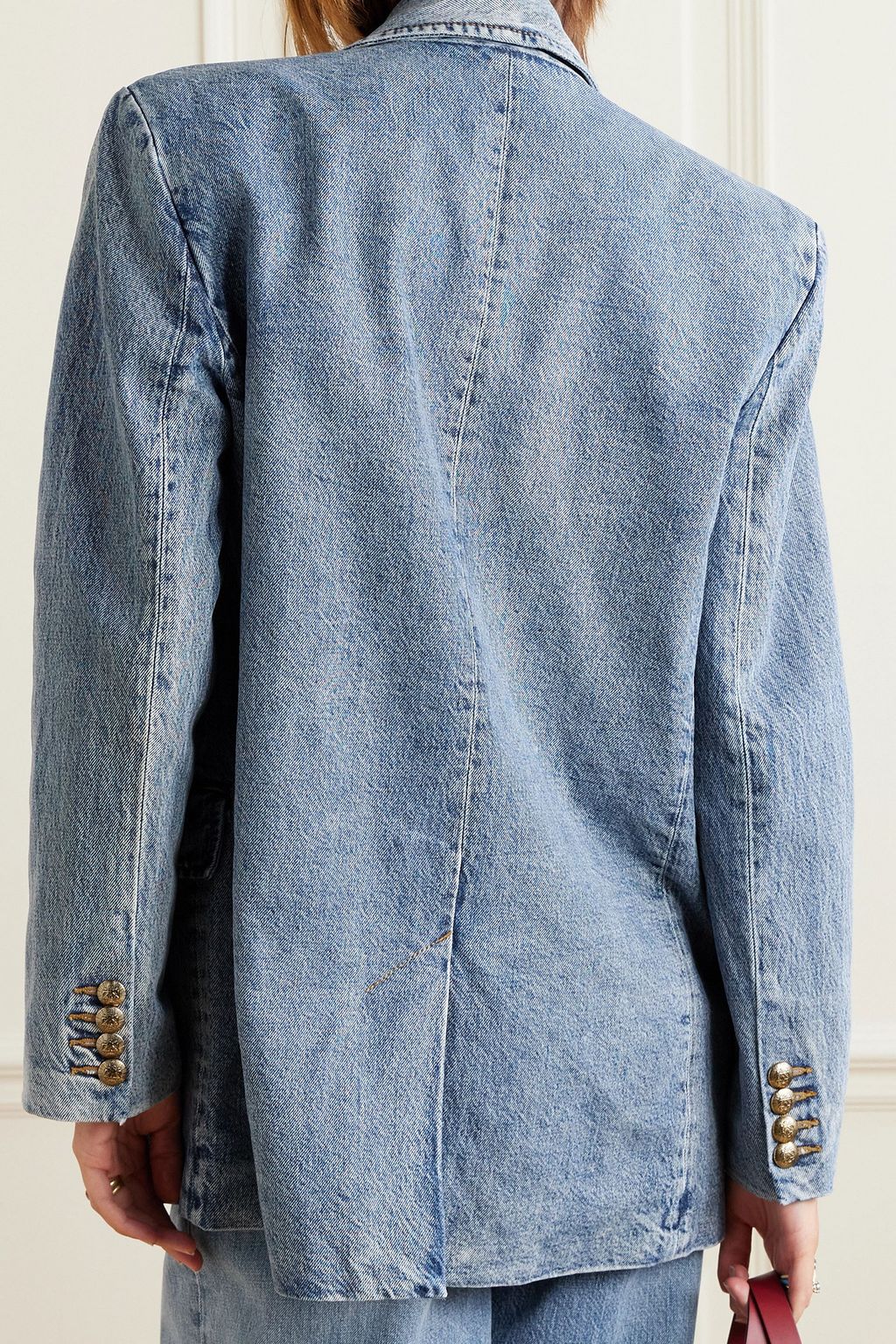 ZIMMERMANN Luminosity double-breasted denim blazer