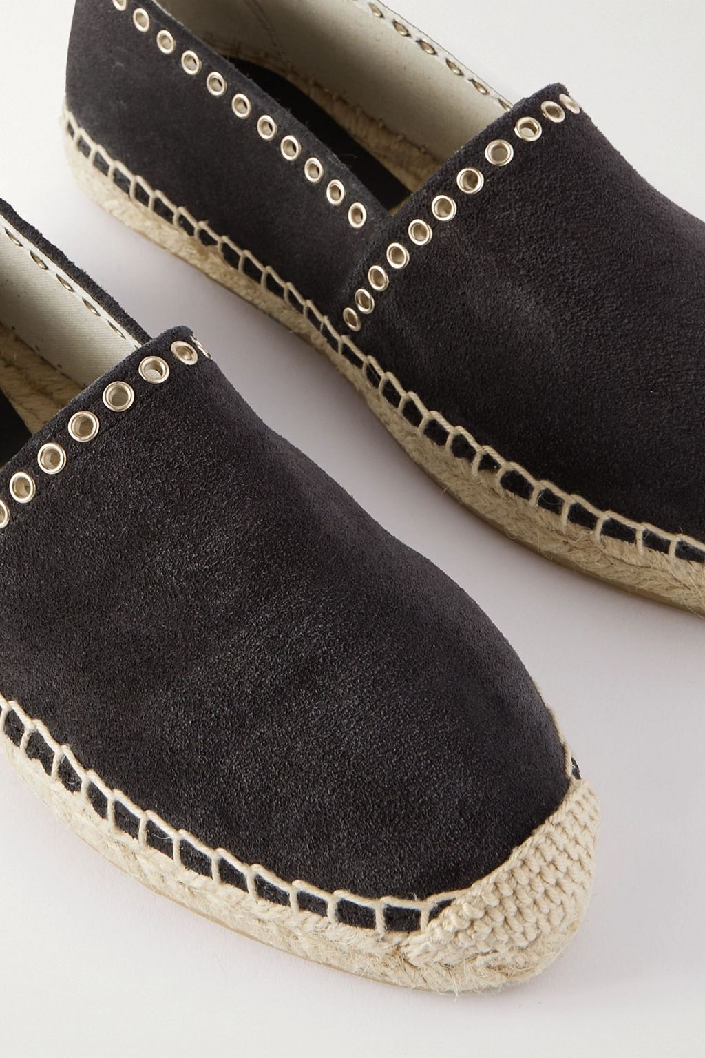 ISABEL MARANT Canae eyelet-embellished suede espadrilles