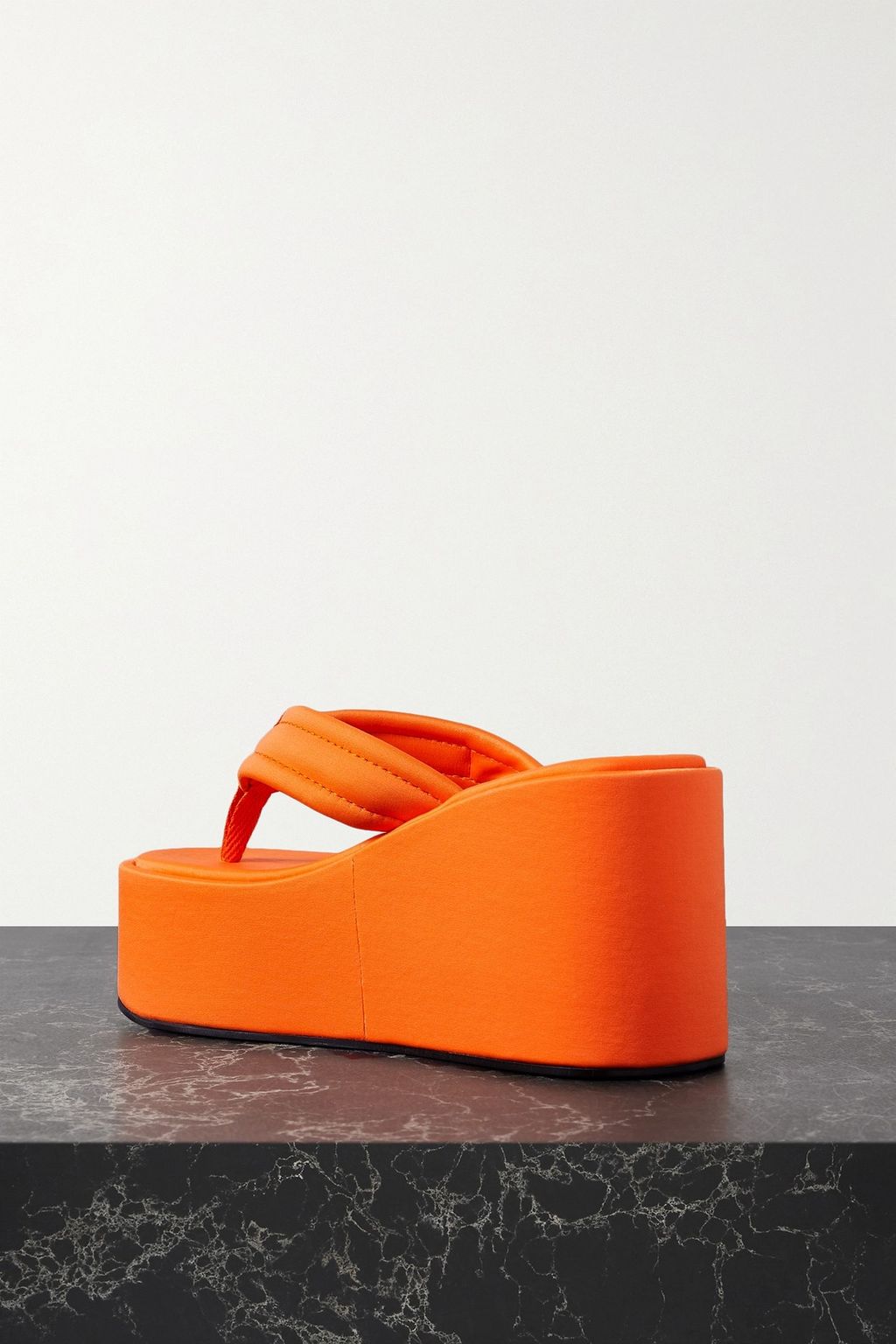 COPERNI Logo-appliquéd neoprene wedge flip flops