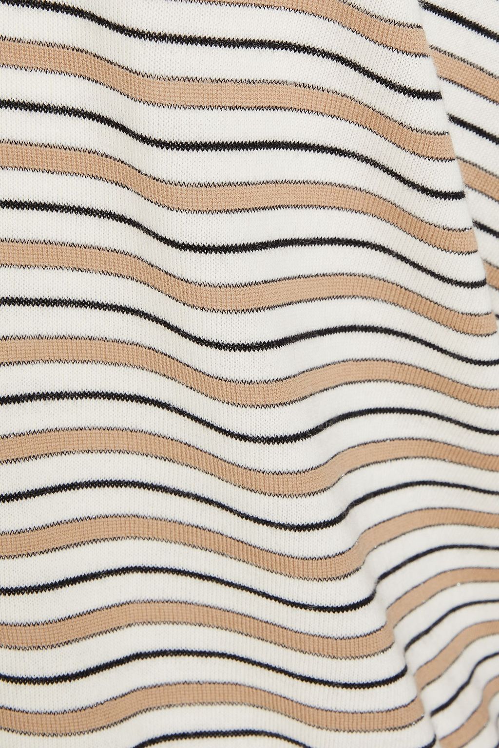 BRUNELLO CUCINELLI Metallic striped wool and cashmere-blend sweater