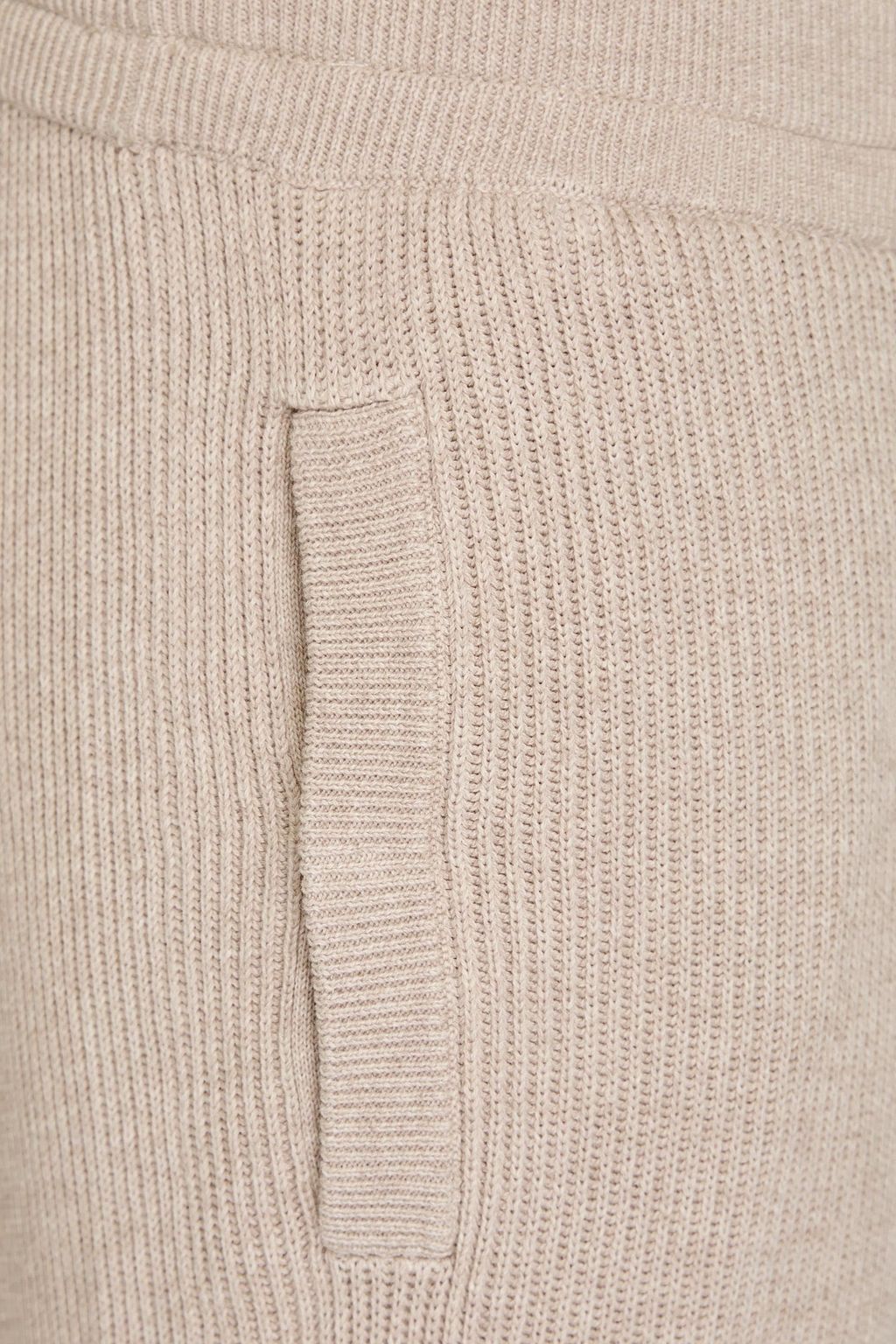 BRUNELLO CUCINELLI Cropped ribbed cotton track pants