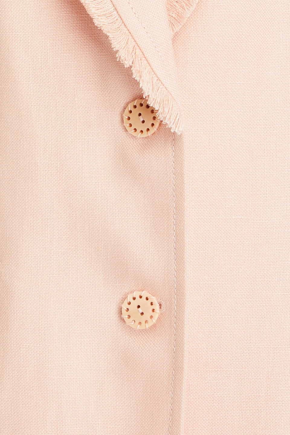 Zimmermann Linen-canvas Blazer In Blush