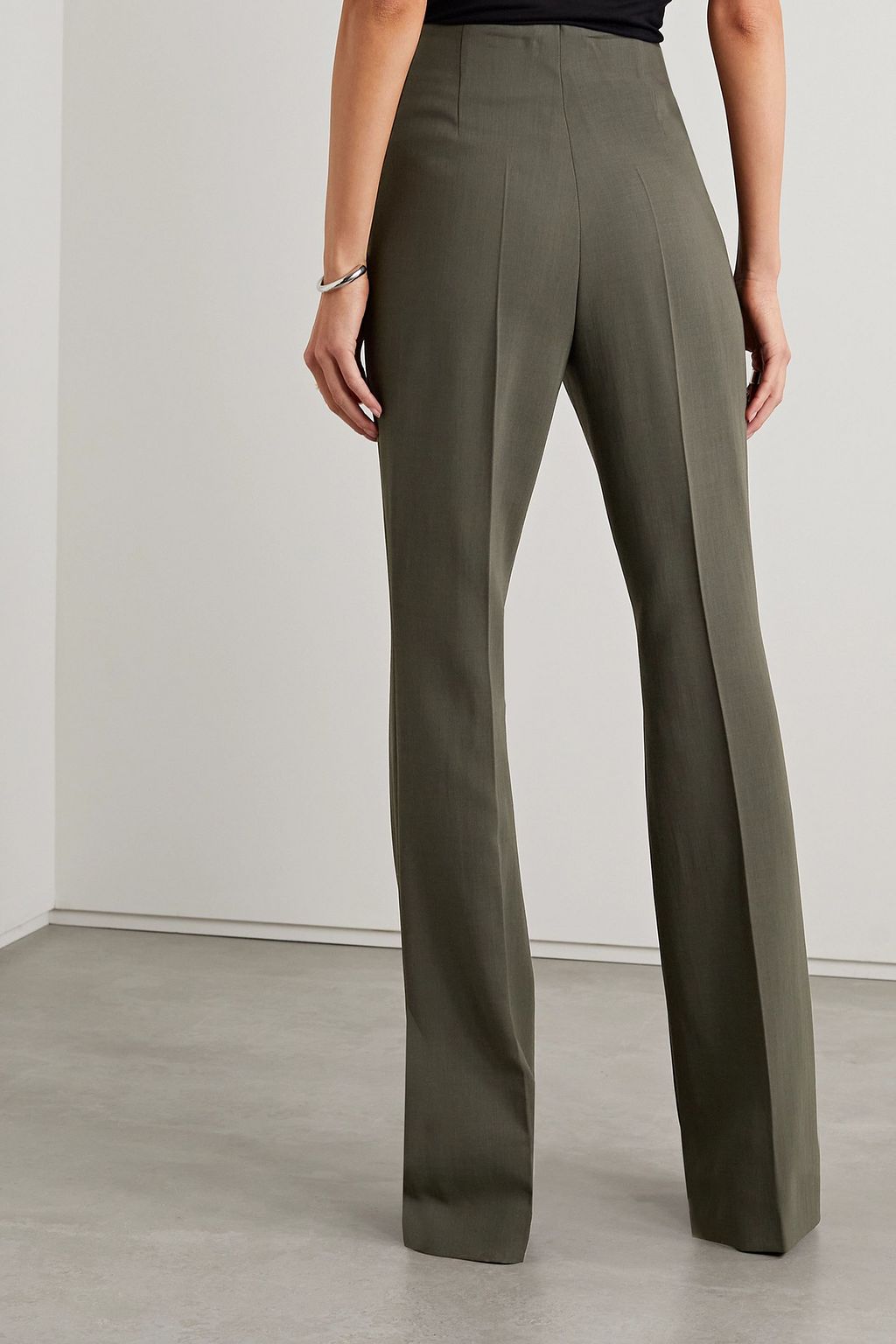 AKRIS Faralda wool-blend flared pants