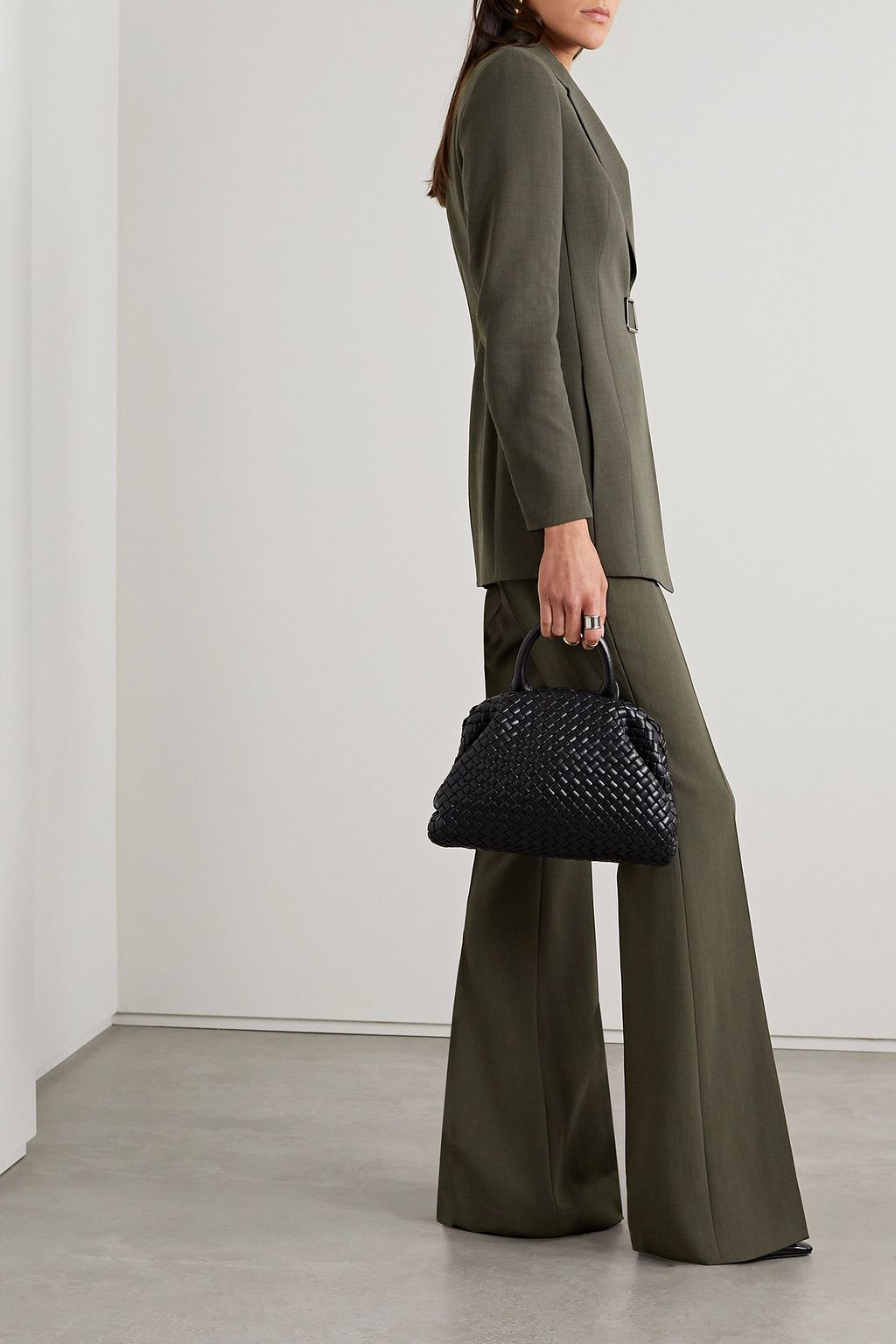 AKRIS Faralda wool-blend flared pants