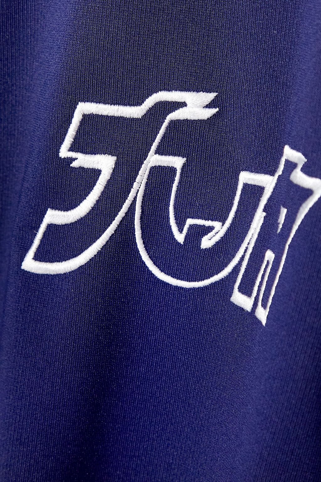 JW ANDERSON + Run Hany embroidered stretch-jersey half-zip track jacket