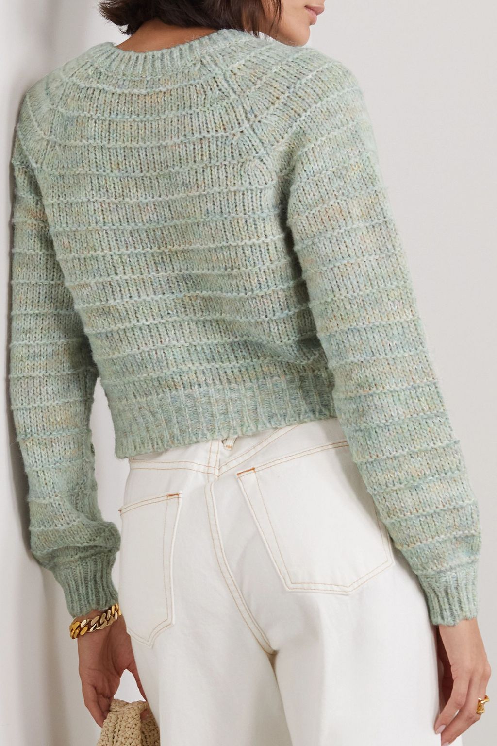LOVESHACKFANCY كارديغان Tien محبوك بتصميم مطرّز