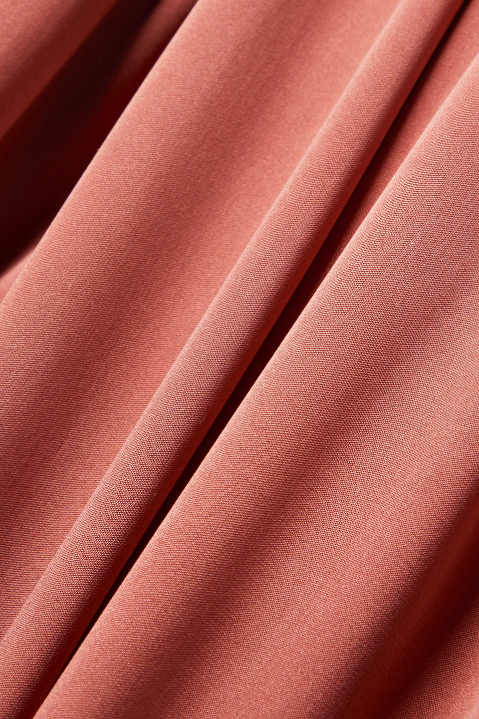 ANINE BING CARRIE SILK-SATIN STRAIGHT-LEG PANTS