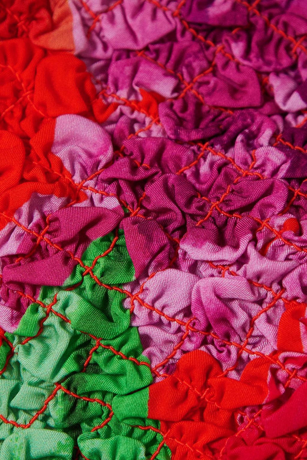 MARA HOFFMAN بودي سوت من ليوسيل TENCEL بتأثير بوب كورن وطبعات