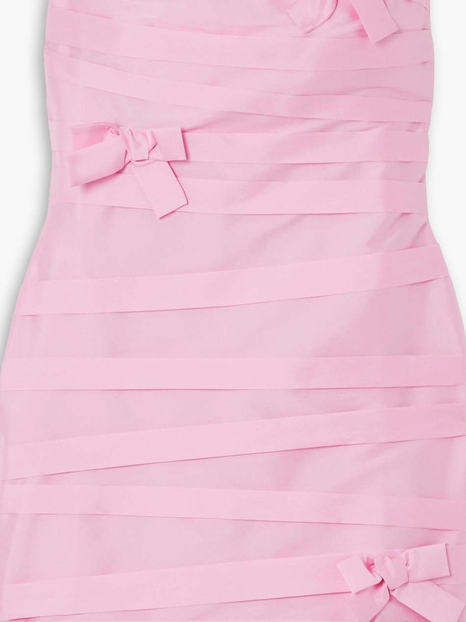 taffi strapless taffeta mini dress