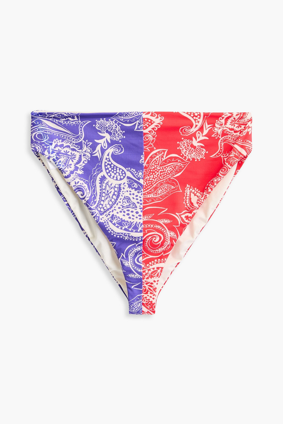 Mara Hoffman Imina Printed Bikini Briefs In Purple