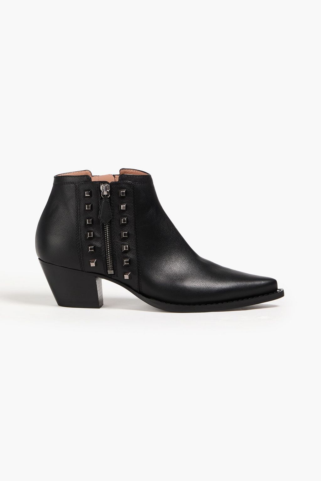 ALBERTA FERRETTI Studded leather ankle boots THE OUTNET