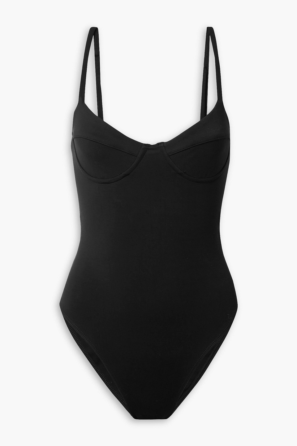 Mara Hoffman Gigi Cutout Underwired Swimsuit In Black